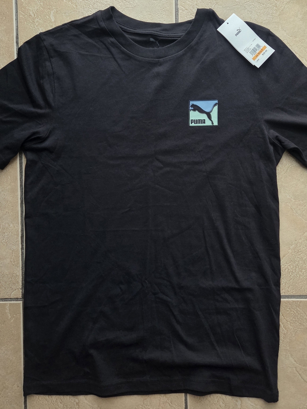 PUMA Men’s Black Logo Graphic Tee